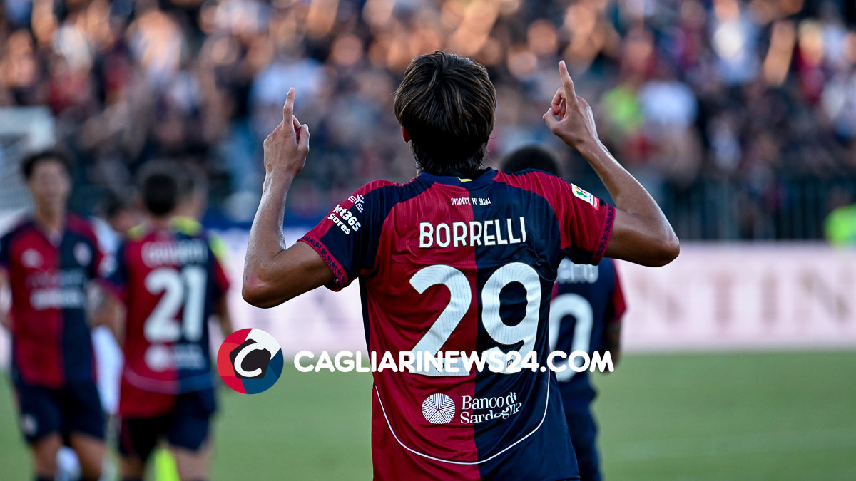 Borrelli in seguito alla rete siglata: «Quante volte ti ho sognato!» - FOTO 26 Gol Borrelli Cagliari Frosinone