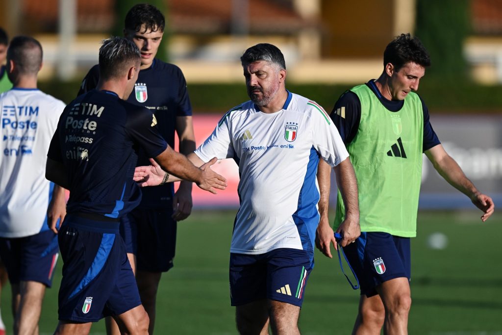 Allenamento e conferenza stampa Italia