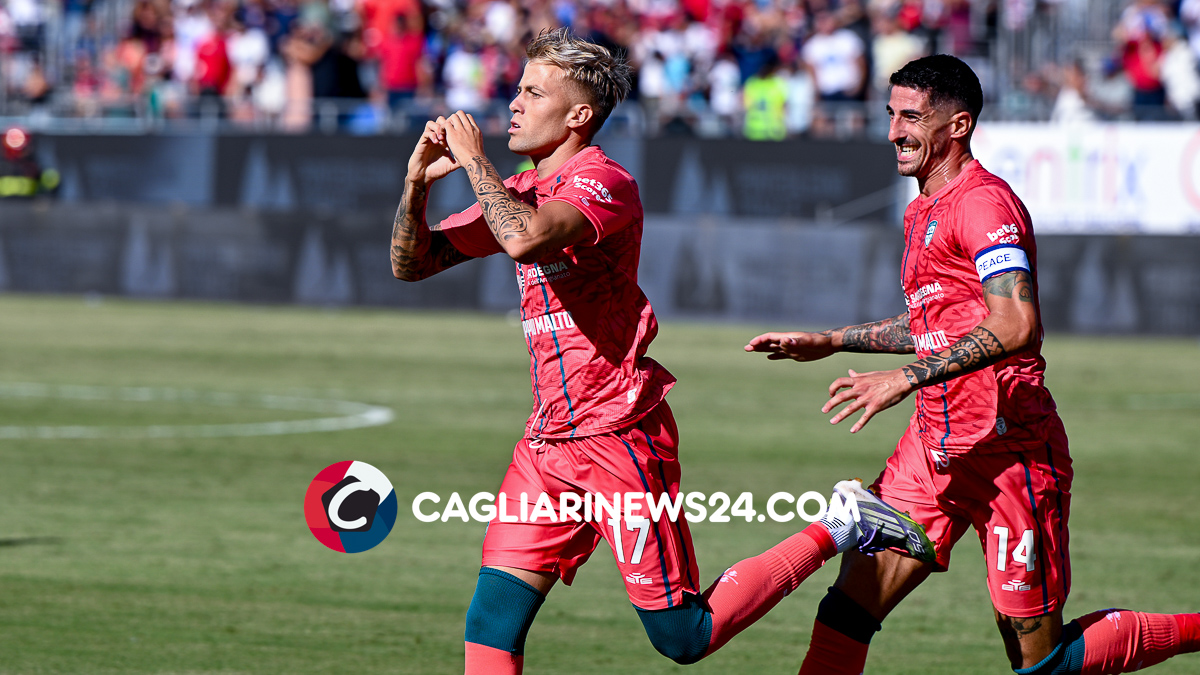 Pagelle Cagliari Frosinone: Felici e Borrelli migliori in campo, bene anche Mazzitelli - VOTI 26 Felici esultanza