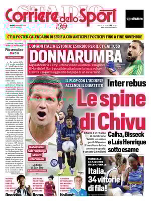 Le prime pagine dei principali quotidiani sportivi – 4 settembre 2025 28 corriere dello sport 063817014