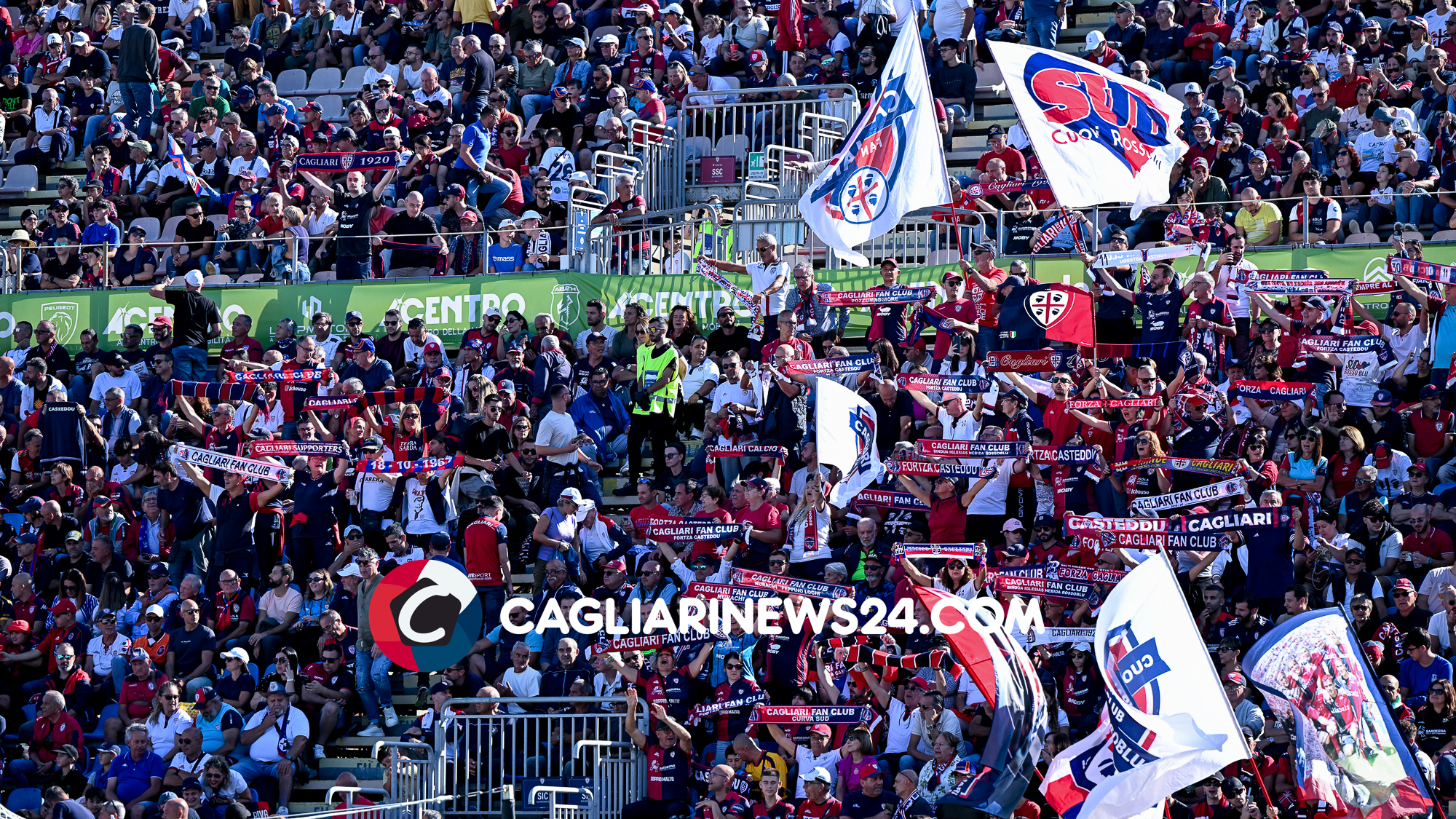 Cagliari, l'omaggio del club rossoblù ai tifosi: «Grazie ai tanti tifosi supporters presenti oggi a Verona. Ci vediamo giovedì all’Unipol» 26 Tifosi Cagliari 4