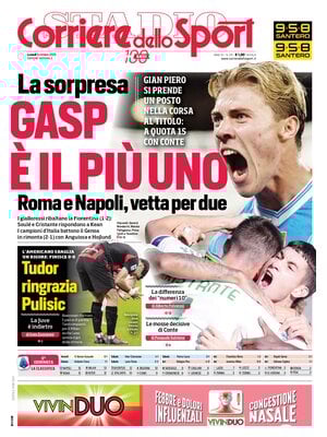 Le prime pagine dei principali quotidiani sportivi – 6 ottobre 28 corriere dello sport 072849keh