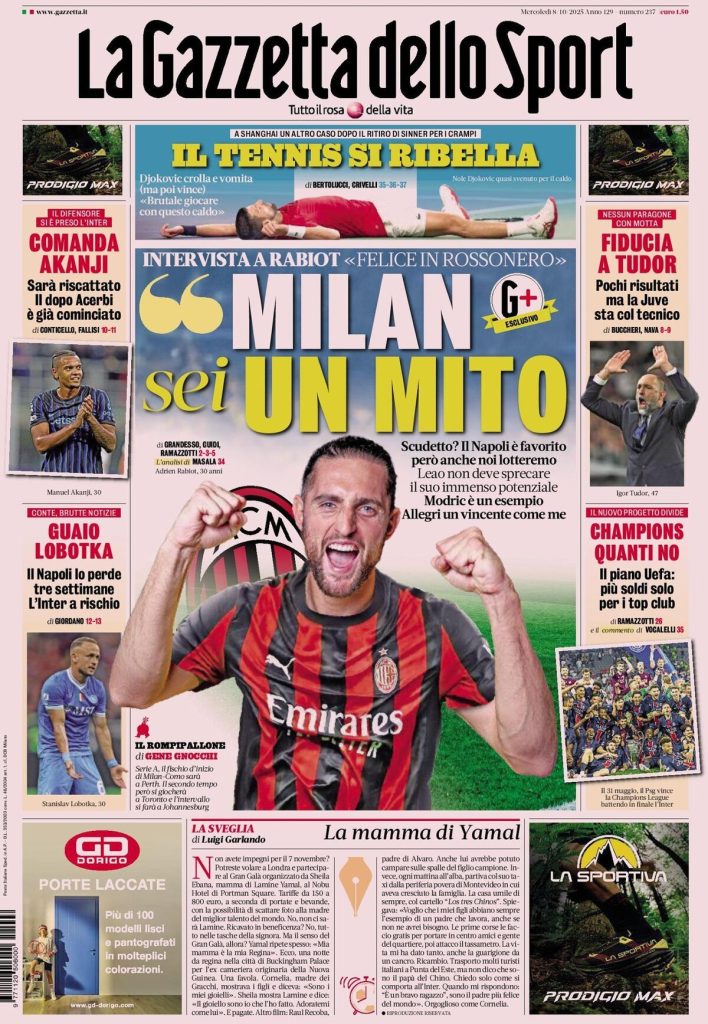 la gazzetta dello sport 020016qid