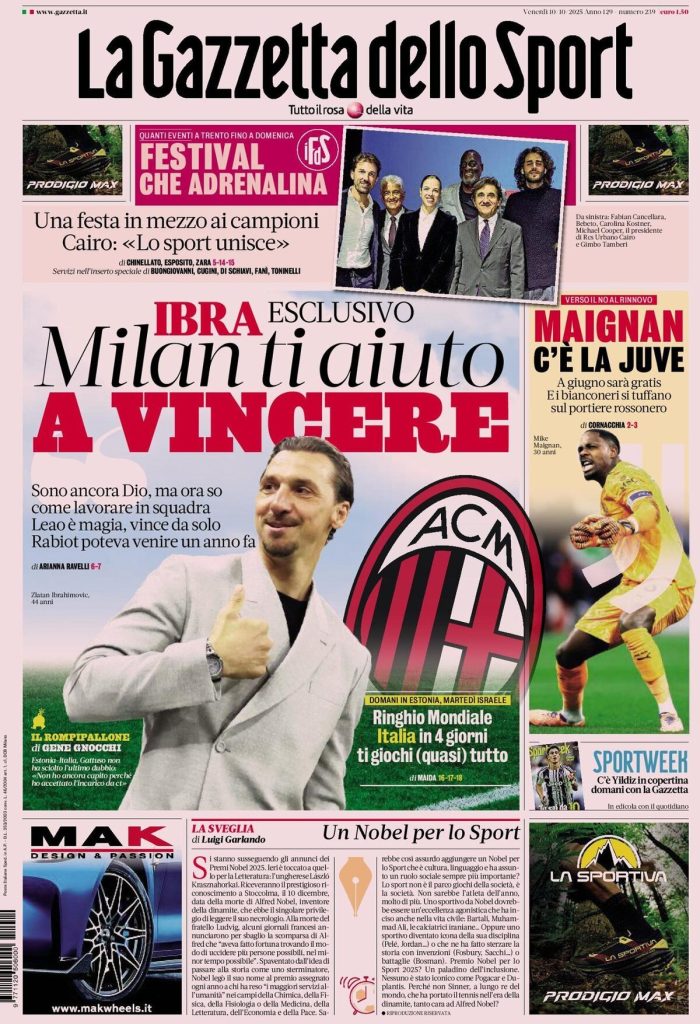 la gazzetta dello sport 0315110nq