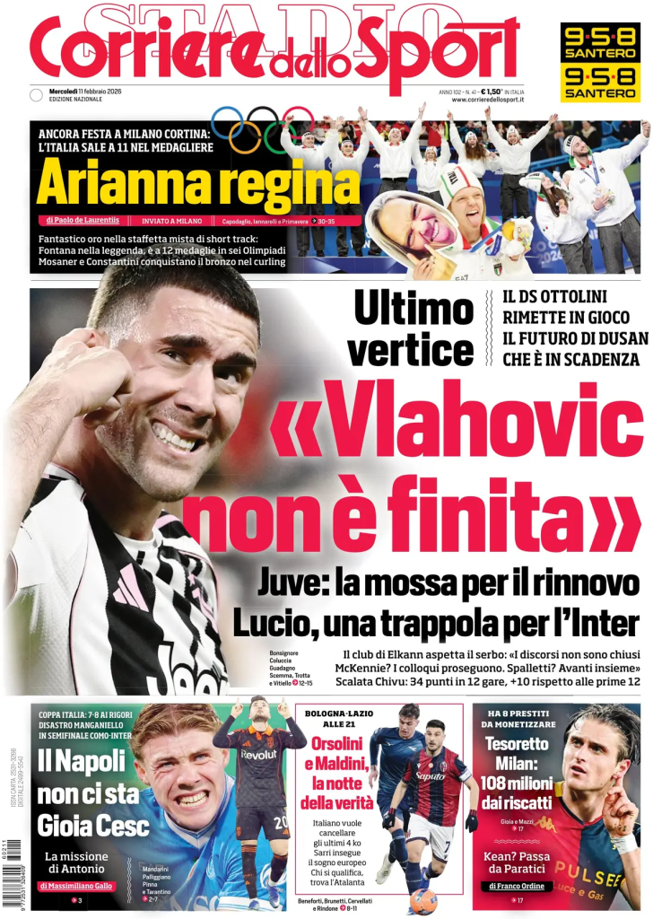 Le prime pagine dei principali quotidiani sportivi – 11 febbraio 28 image 10