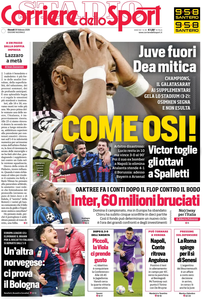 Rassegna stampa Cagliari: prime pagine quotidiani sportivi - 26 febbraio 2026 28 image 32