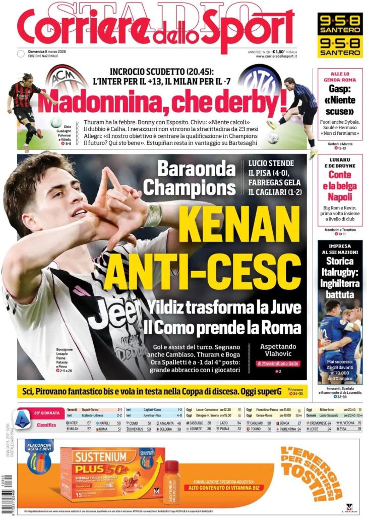 Rassegna stampa Cagliari: prime pagine quotidiani sportivi - 8 marzo 2026 28 WhatsApp Image 2026 03 08 at 07.37.39 1