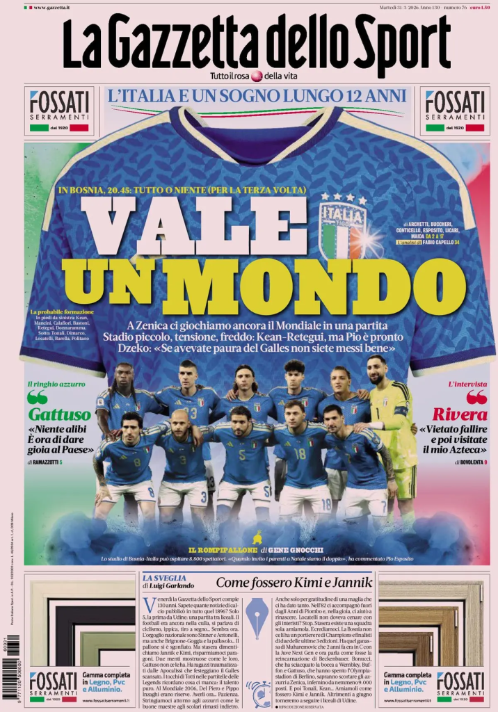 Le prime pagine dei principali quotidiani sportivi – 31 marzo 2026 28 image 34