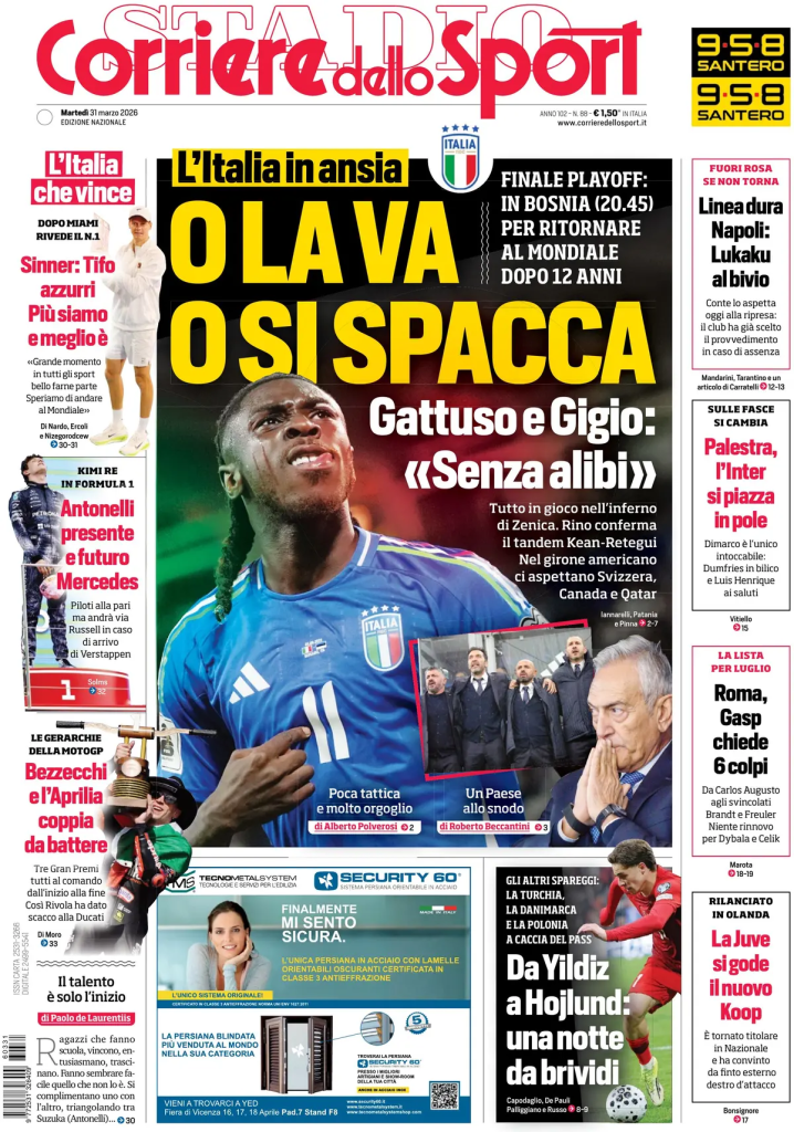 Le prime pagine dei principali quotidiani sportivi – 31 marzo 2026 29 image 35