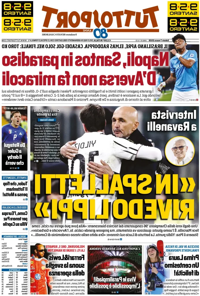 Le prime pagine dei principali quotidiani sportivi – 7 marzo 2026 27 tuttosport 020802zk8be19