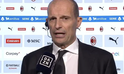Allegri a Dazn dopo Milan-Inter
