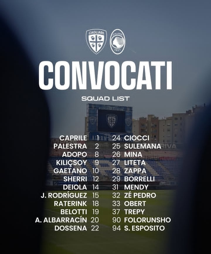 Convocati Cagliari per l'Atalanta: la scelta di Pisacane su Pavoletti e Mazzitelli 27 WhatsApp Image 2026 04 26 at 17.22.55