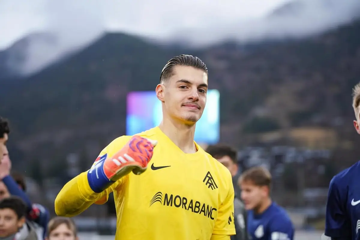 Dalla Serie B all'Inter: il nuovo portiere ha un cognome impronunciabile 27 Yaakobishvili con la maglia dell'Andorra