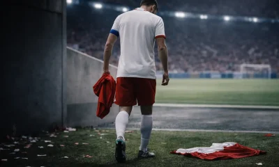 Giocatore dà l'addio alla Nazionale dopo la sconfitta