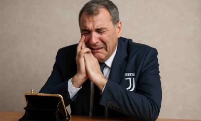 Comolli, amministratore delegato della Juventus, in lacrime