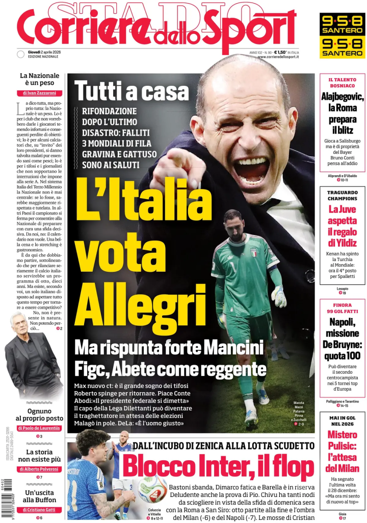 Le prime pagine dei principali quotidiani sportivi – 2 aprile 2026 29 image 2
