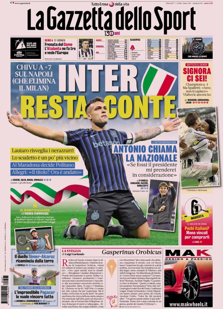 Le prime pagine dei principali quotidiani sportivi – 7 aprile 2026 28 image 4