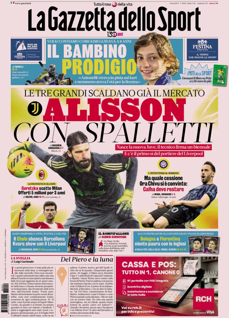 Le prime pagine dei principali quotidiani sportivi – 9 aprile 2026 27 image 6