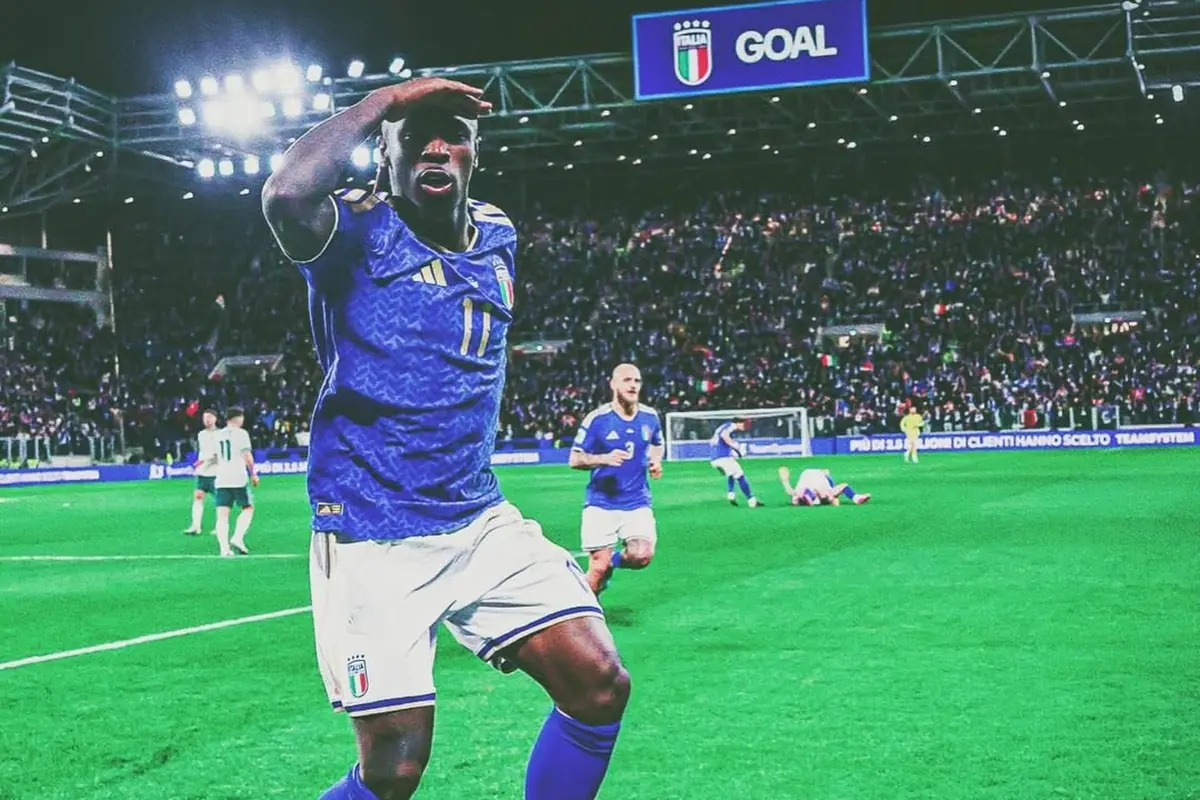 "Tre mesi di stop": allarme Kean, è messo davvero male 27 Kean esulta dopo il gol in Italia-Irlanda