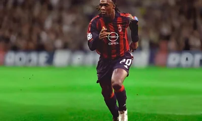 Clarence Seedorf in campo col Milan