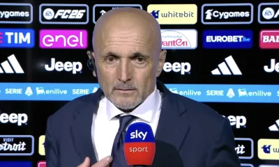 Spalletti intervistato da Sky dopo la partita di Champions
