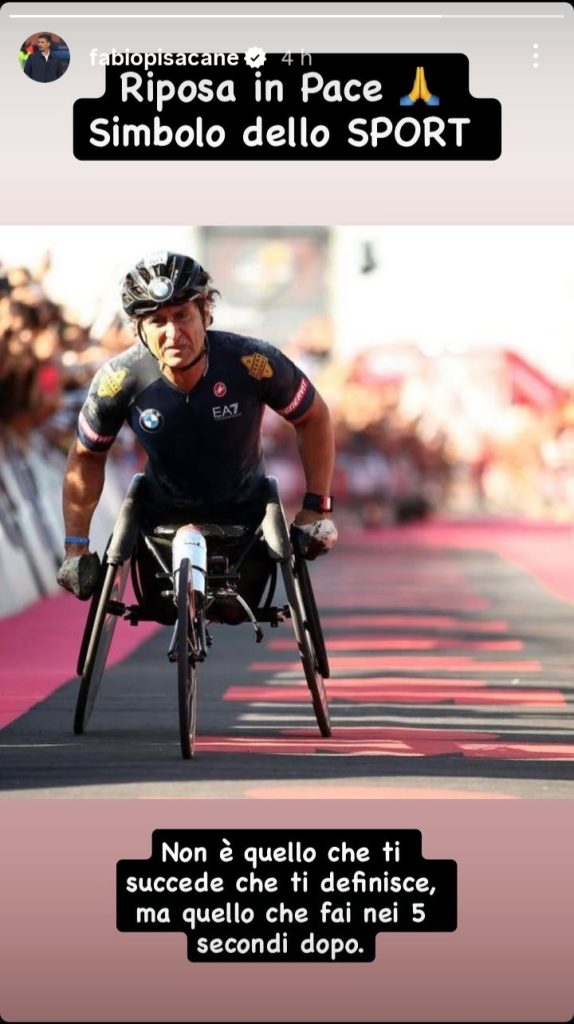 Pisacane ricorda Alex Zanardi: «Simbolo dello sport!» - FOTO 27 WhatsApp Image 2026 05 03 at 20.39.39