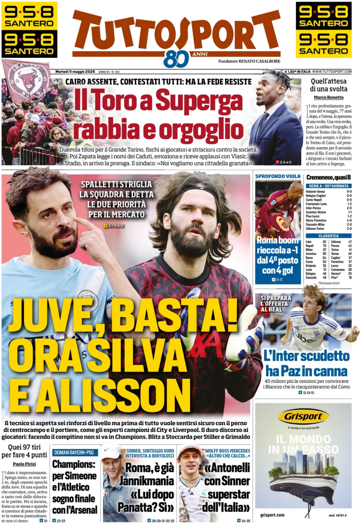 Le prime pagine dei principali quotidiani sportivi – 5 maggio 29 image 2