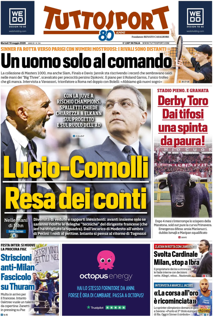 Rassegna stampa Cagliari: prime pagine quotidiani sportivi - 19 maggio 2026 29 image 21