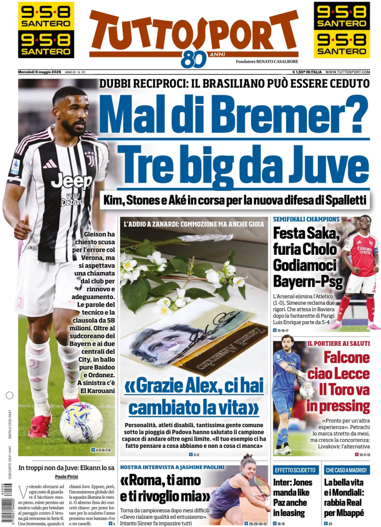 Le prime pagine dei principali quotidiani sportivi – 6 maggio 29 image 5