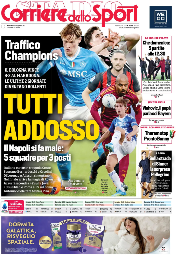 Le prime pagine dei principali quotidiani sportivi – 12 maggio 28 image 8