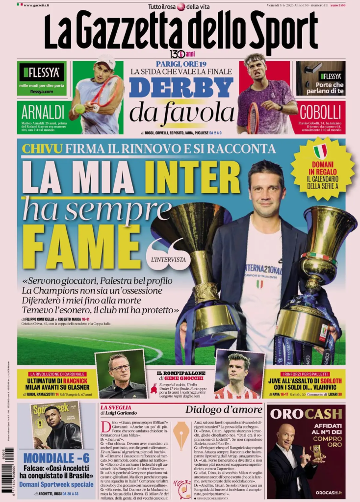 Le prime pagine dei principali quotidiani sportivi – 5 giugno 27 image 4