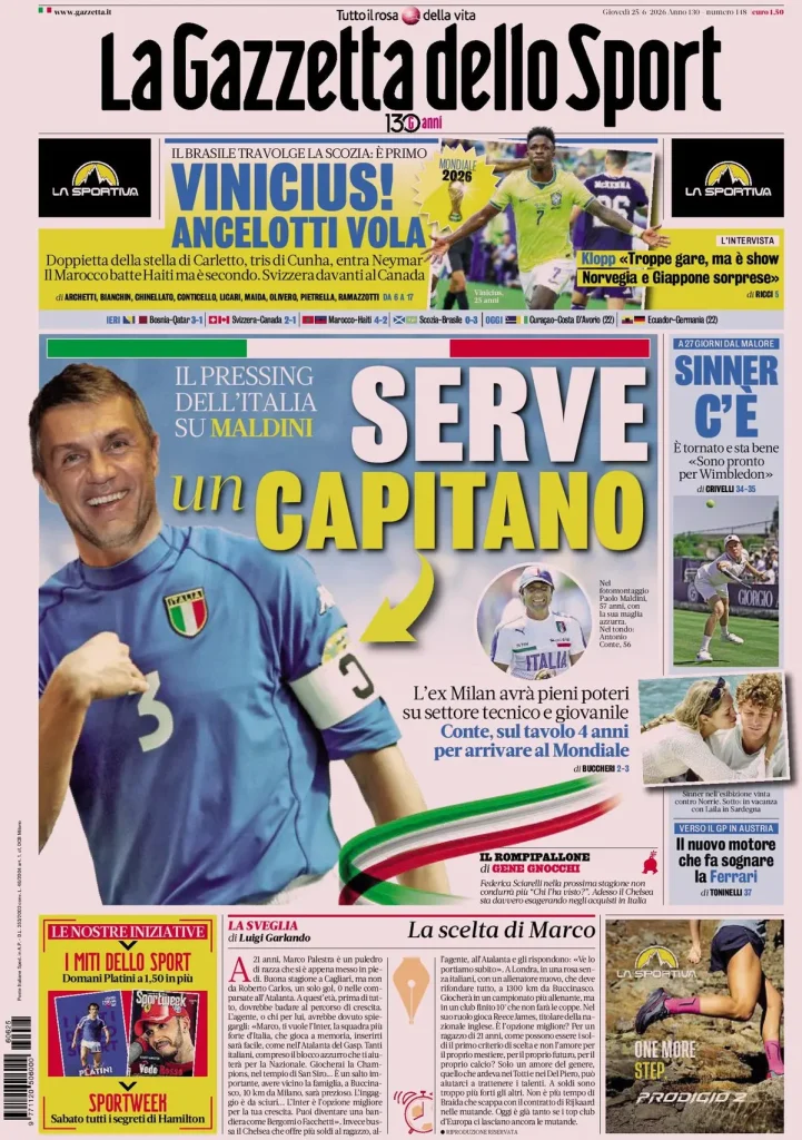 La gazzetta dello sport 033302eka4x3z