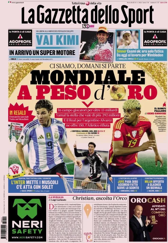 La gazzetta dello sport 033833f9j2bgc