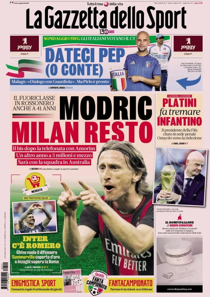 La gazzetta dello sport 033943wqr8df6