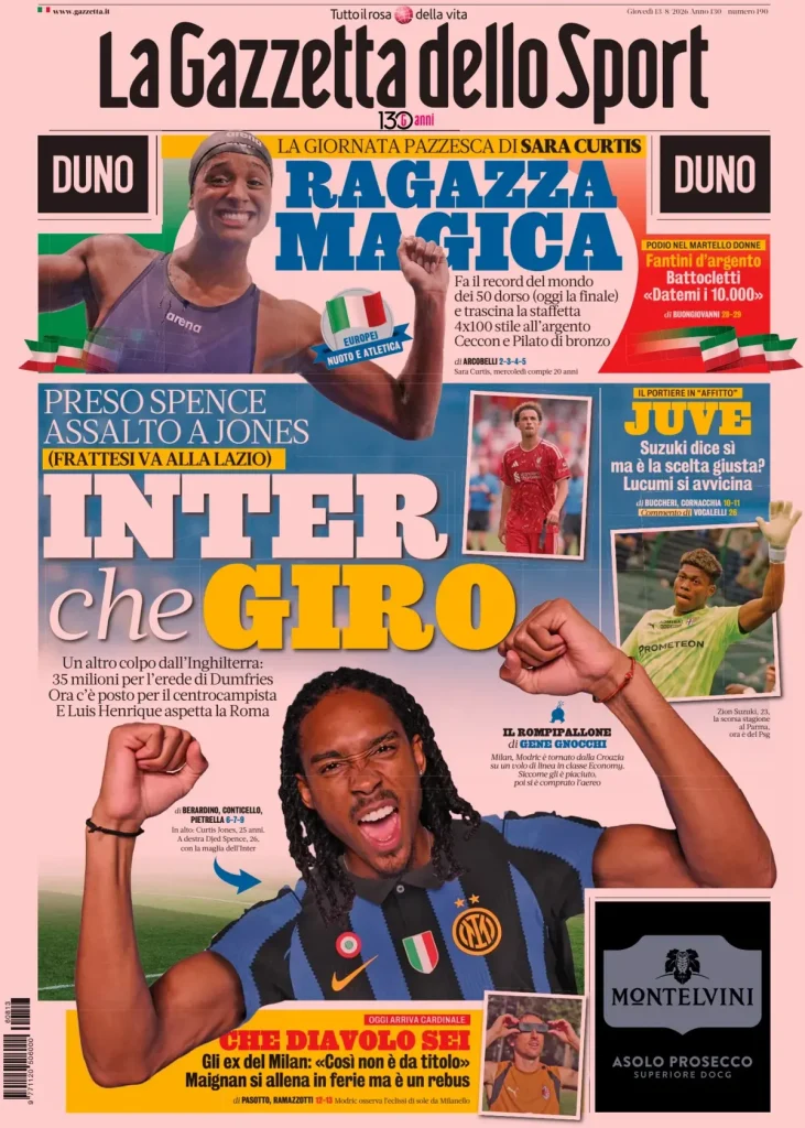 La gazzetta dello sport 0245111j83nmh