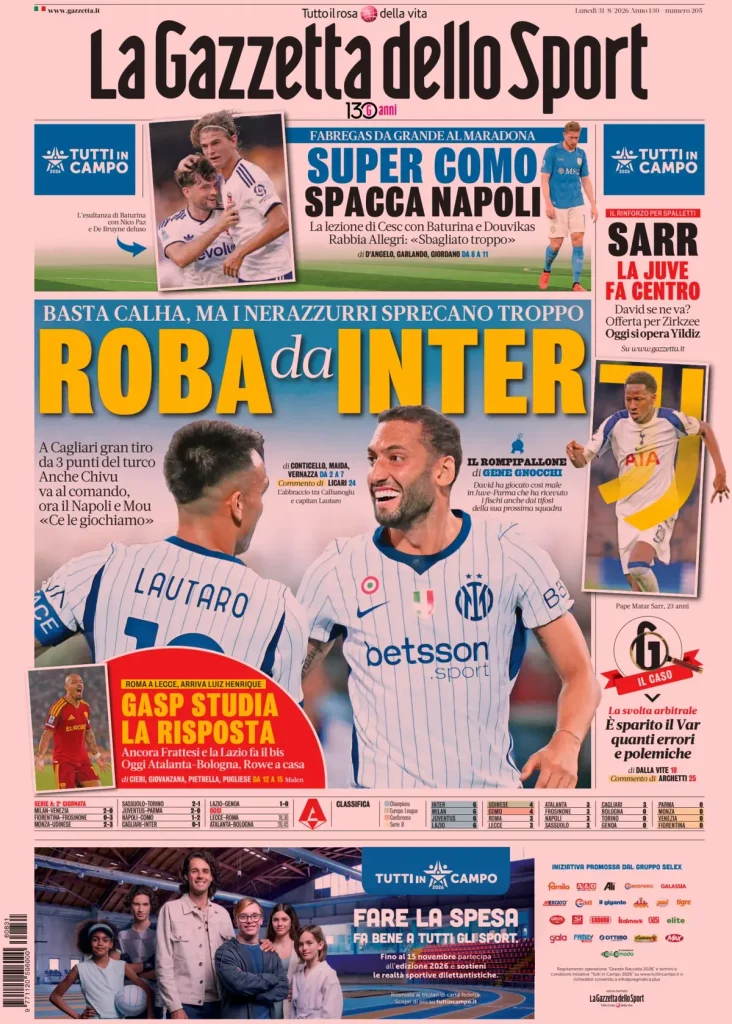 La gazzetta dello sport 030011r2ebfvo