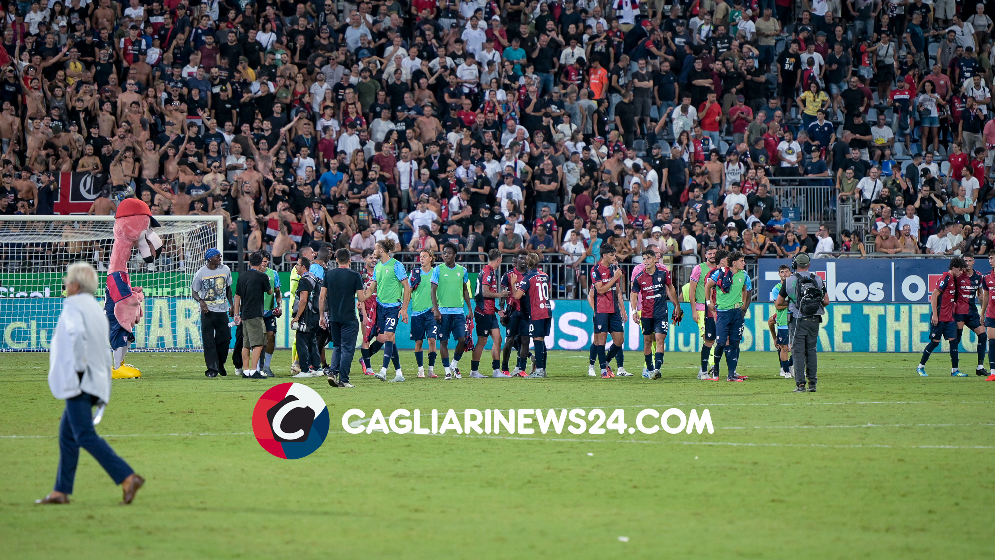 Cagliari sotto la curva Nord