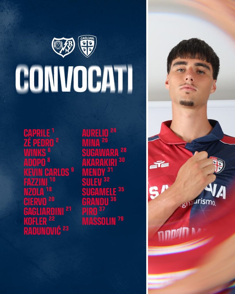 Convocati rayo Cagliari