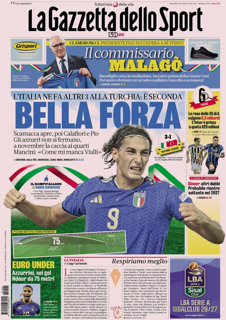 La gazzetta dello sport 0318026xmnvr3