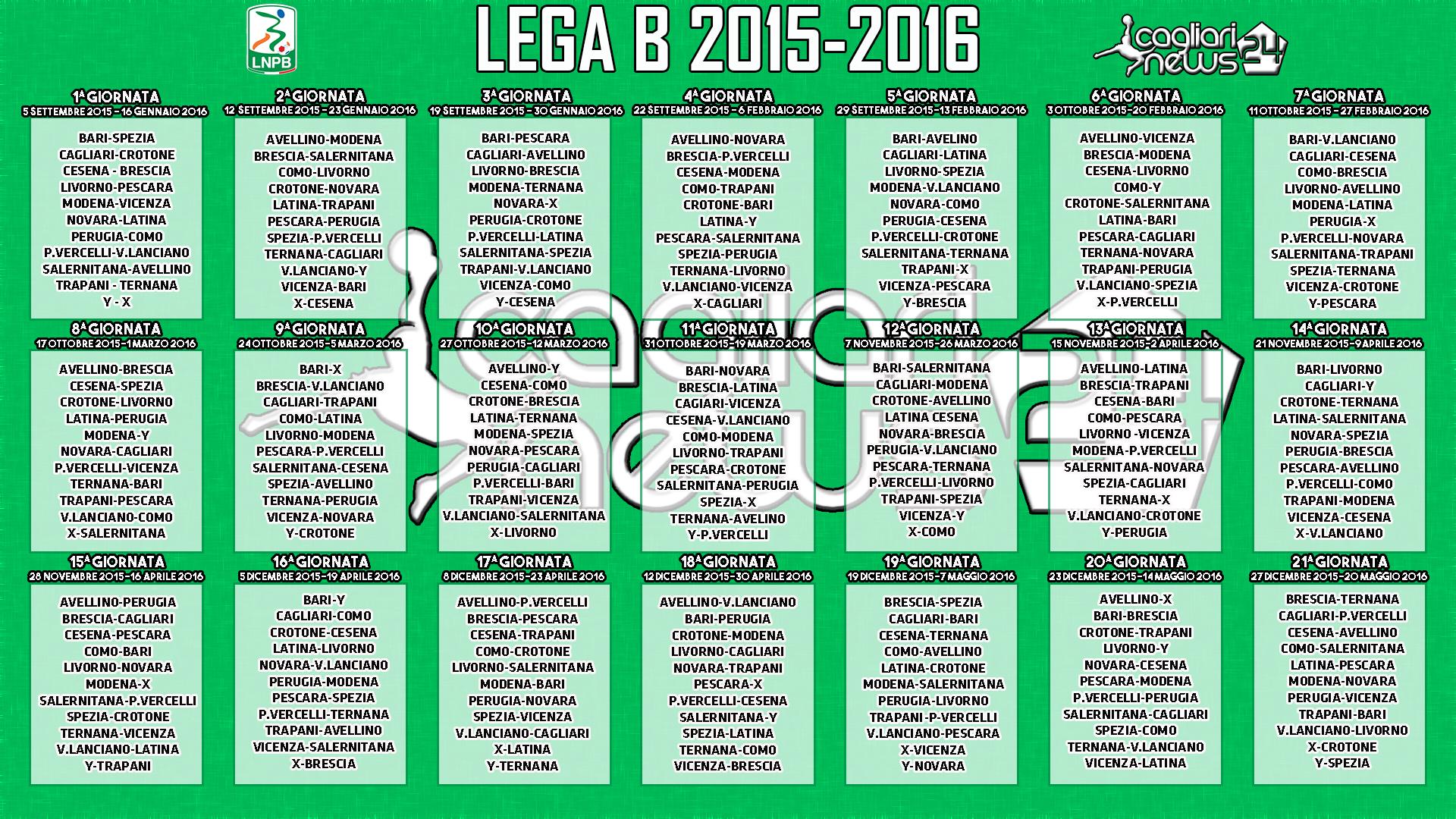 calendario serieb