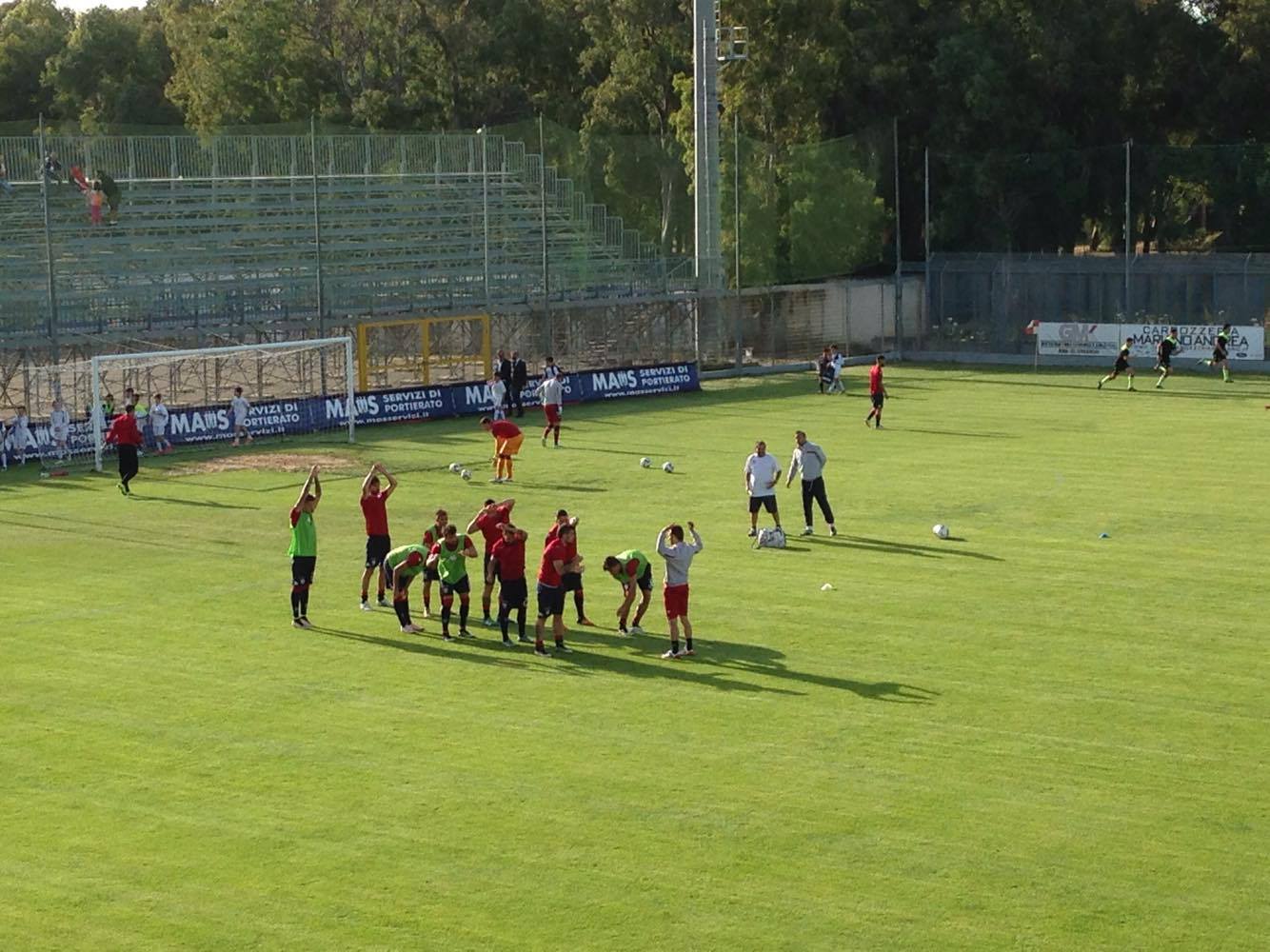 Olbia 2- 3 Cagliari: il tabellino del match 26 olbiacagliari riscaldamento