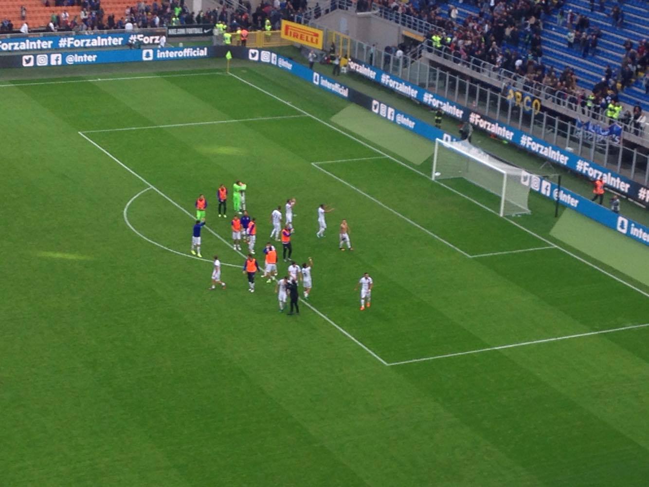 inter cagliari 1 2 festeggiamenti