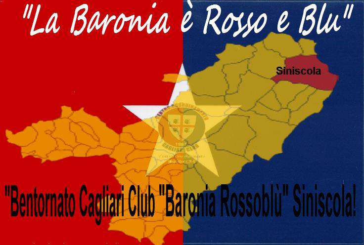I Cagliari Clubs annunciano un gran ritorno: «Di nuovo con noi "Baronia rossoblù Siniscola"» 26 baronia rossoblu
