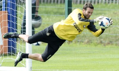handanovic samir ritiro inter 2013 pinzolo tuffo allenamento ifa